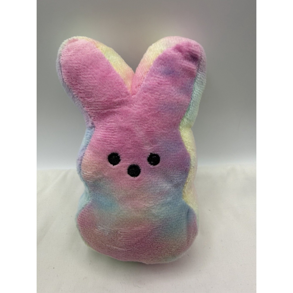 PEEPS Plush Bunny Easter Gift Soft Tie Dye Fluffy Pillow 5.5"